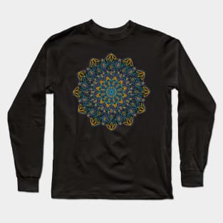 Floral Doodle Mandala Long Sleeve T-Shirt